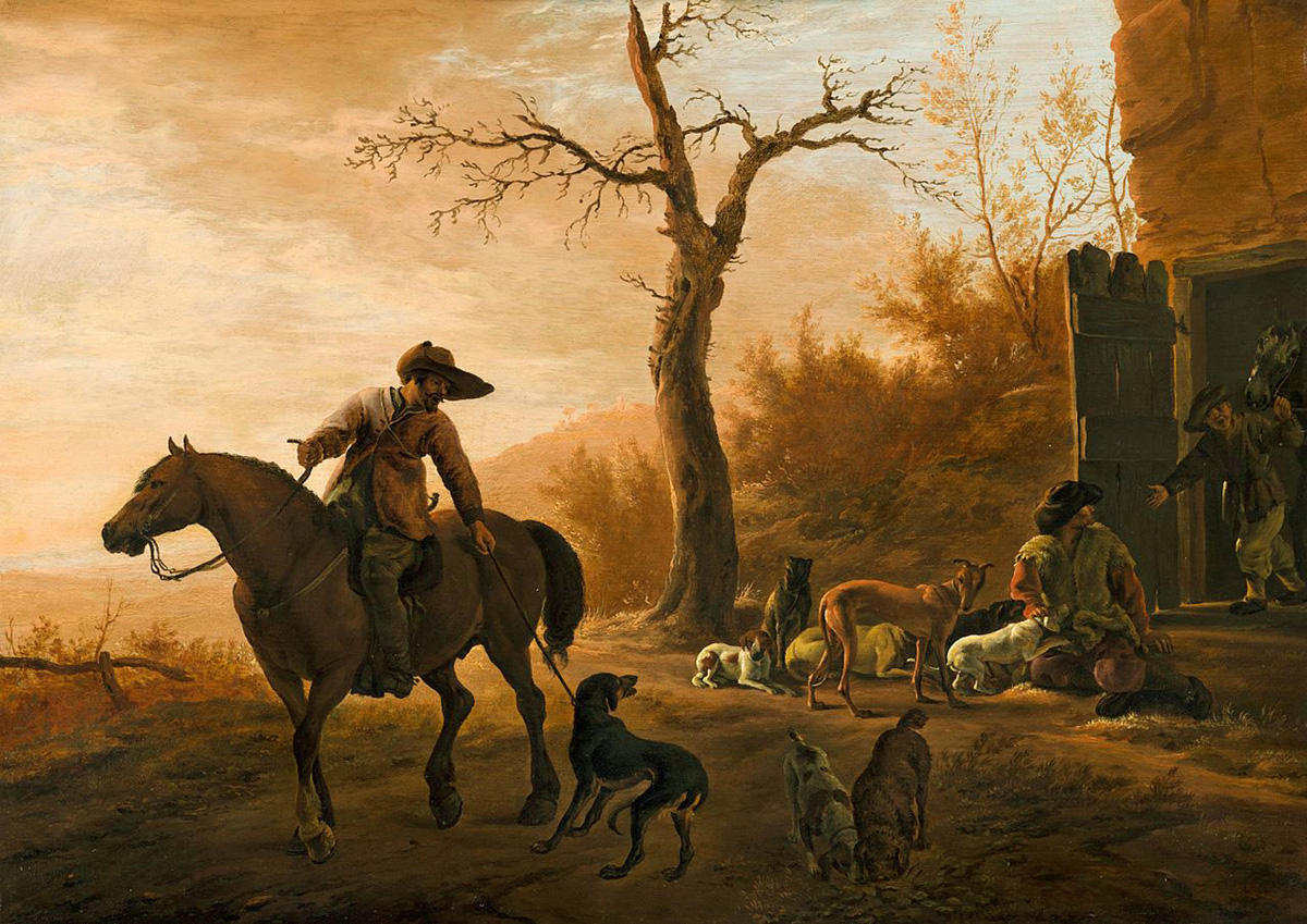 landscape with hunters